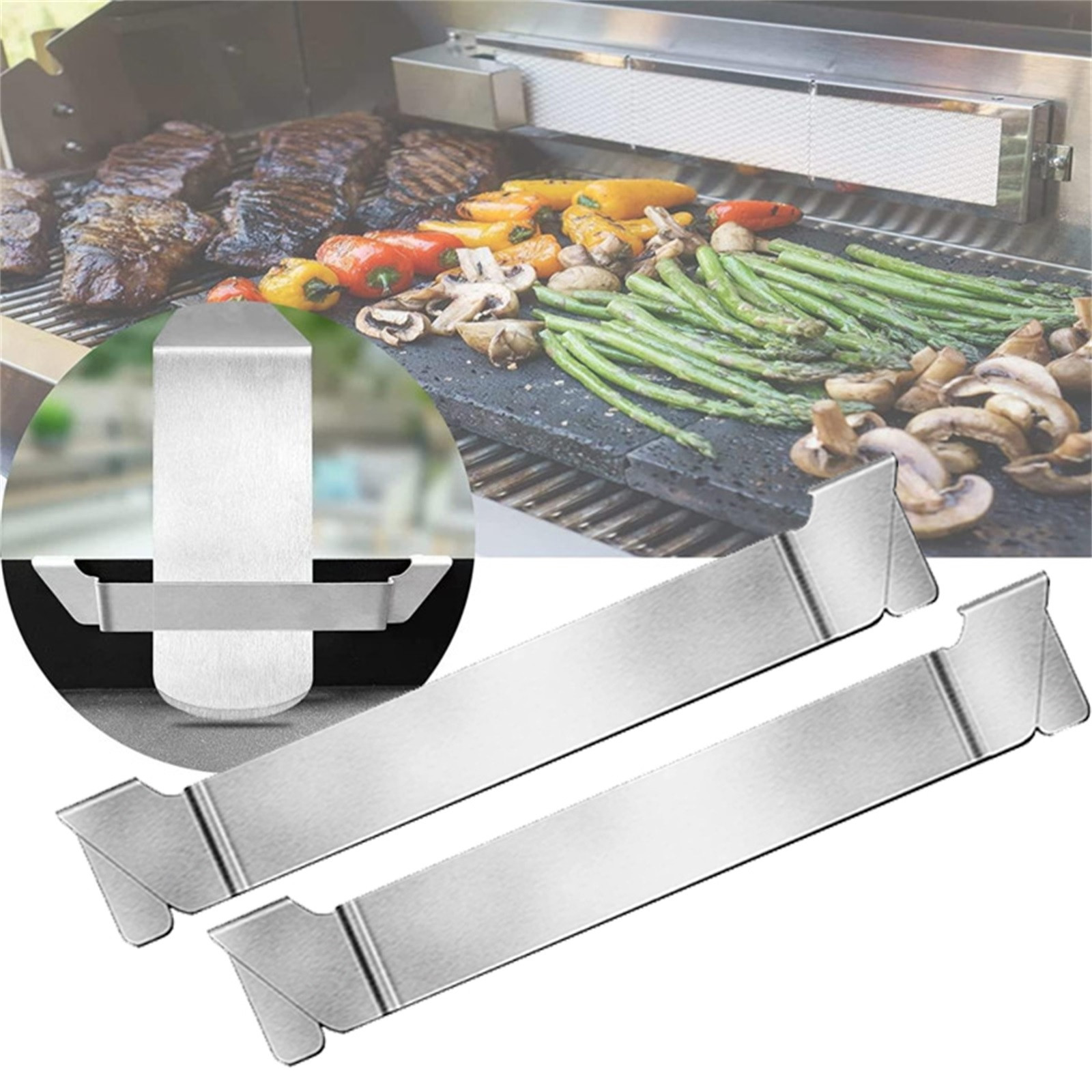 Camping Cooking Flat Top - Barbekü kalbur Spatula tutucu çelik barbekü