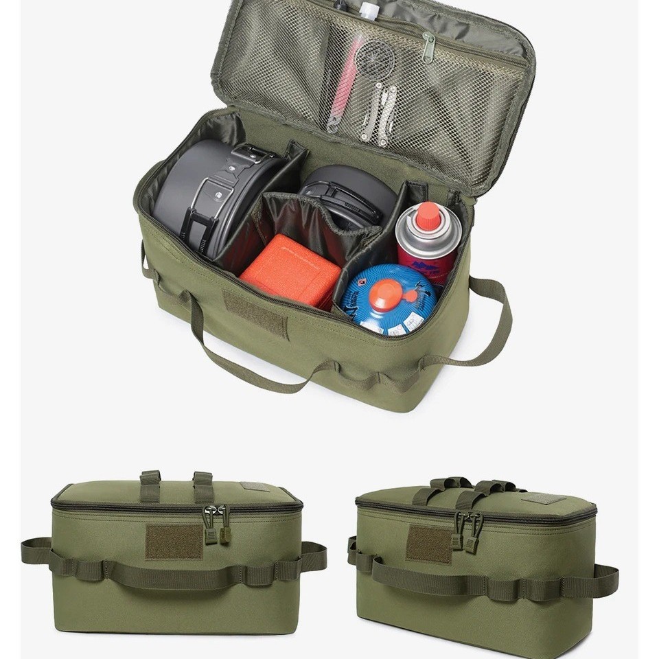 Camping Cooking Organizer - Kamp Gaz Tankı Saklama Çantası Açık