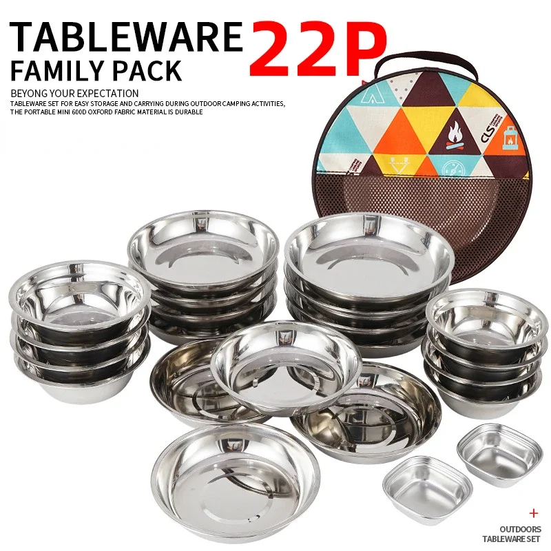Camping Cooking Dining Set - CLS Kamp Yemek Seti 22 Parça
