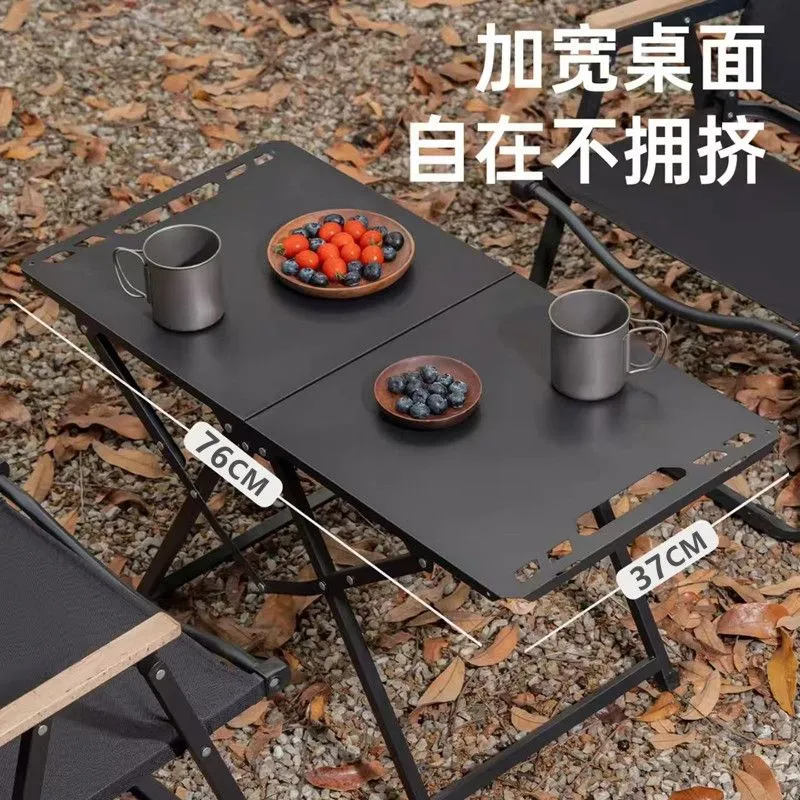 Camping Cooking Table - Katlanabilir Taşınabilir Kamp Masası Paslanmaz Çelik