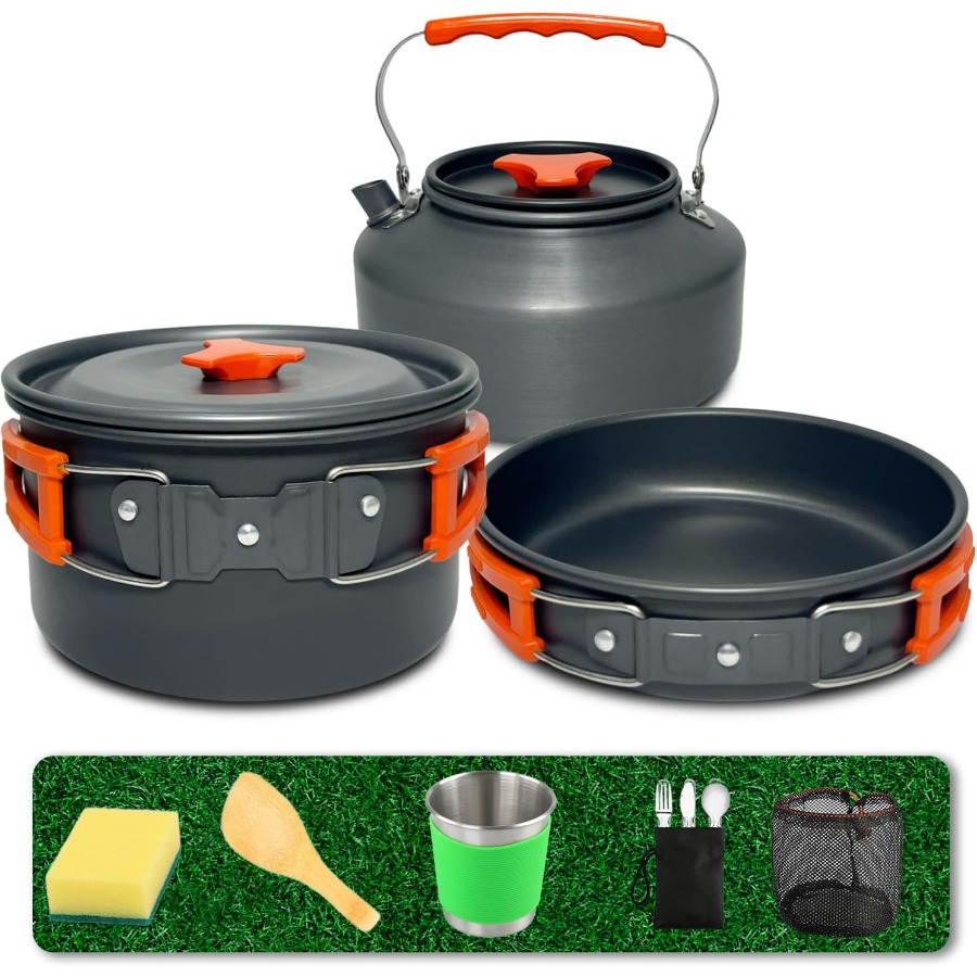 Kamp Yemek Seti: 35oz Yapışmaz - Camping Hiking Cooking incelemesi ve fiyatı